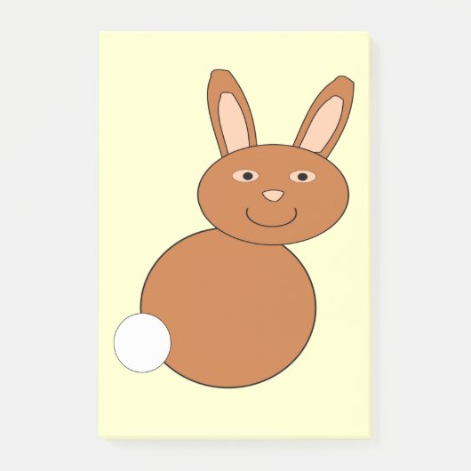 Happy Easter Bunny Post merkt Pad op Post-it® Notes (Voorkant)