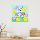 Happy Easter Bunny Poster (Keuken)