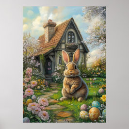 Happy Easter Bunny Poster