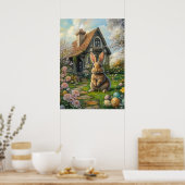 Happy Easter Bunny Poster (Keuken)