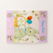 Happy Easter Bunny Puzzle Legpuzzel (Horizontaal)