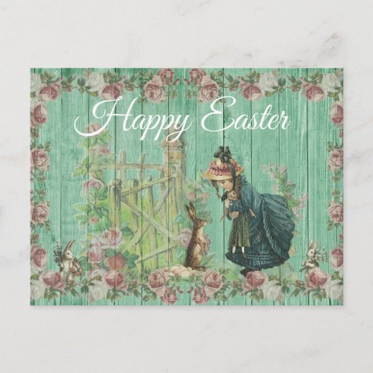 Happy Easter Bunny Rabbit briefkaart (Voorkant)