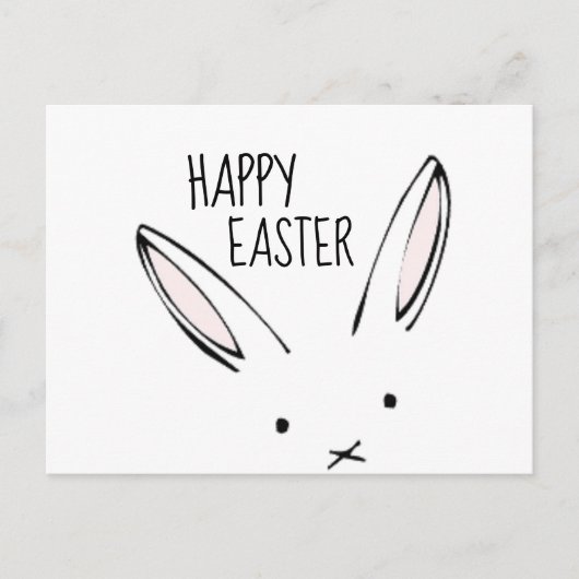 Happy Easter Bunny Rabbit Briefkaart (Voorkant)