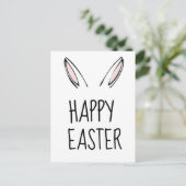 Happy Easter Bunny Rabbit Briefkaart (Staand voorkant)