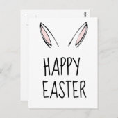 Happy Easter Bunny Rabbit Briefkaart (Voorkant / Achterkant)