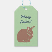Happy Easter Bunny Rabbit Cadeaulabel (Voorkant)