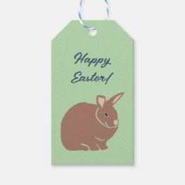 Happy Easter Bunny Rabbit Cadeaulabel