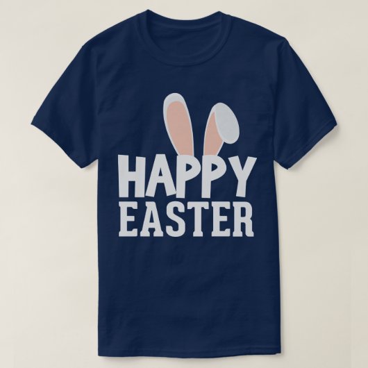 Happy Easter Bunny Rabbit Cute Ears Holiday T-shirt (Design voorkant)