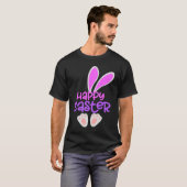 Happy Easter Bunny Rabbit Egg Hunt Cute Ears Girls T-shirt (Voorkant volledig)