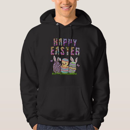 Happy Easter Bunny Rabbit Face Easter Day Women G Hoodie (Voorkant)