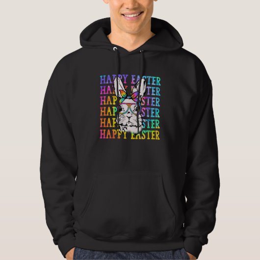 Happy Easter Bunny Rabbit Face  Easter Day Women G Hoodie (Voorkant)