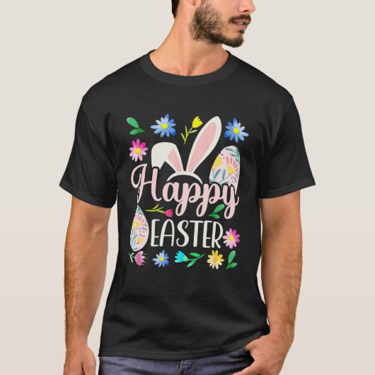 Happy Easter Bunny Rabbit Face Easter Day Women G T-shirt (Voorkant)