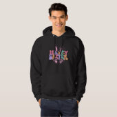 Happy Easter Bunny Rabbit Face Funny Easter Day Wo Hoodie (Voorkant volledig)