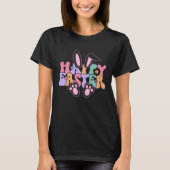 Happy Easter Bunny Rabbit Face Funny Easter Day Wo T-shirt (Voorkant)