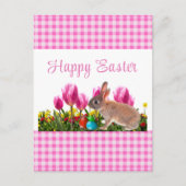 Happy Easter Bunny Rabbit Holiday Briefkaart (Voorkant)