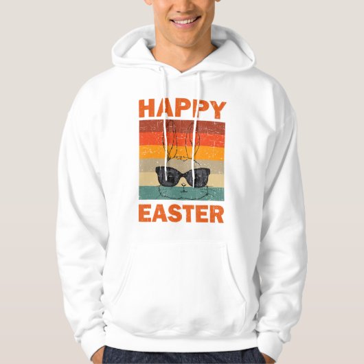 Happy Easter Bunny Rabbit S Kleding Outfit Hoodie (Voorkant)