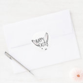 Happy Easter Bunny Rabbit Sticker (Envelop)