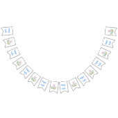 Happy Easter Bunny Rabbit Vlaggetjes (Alle)