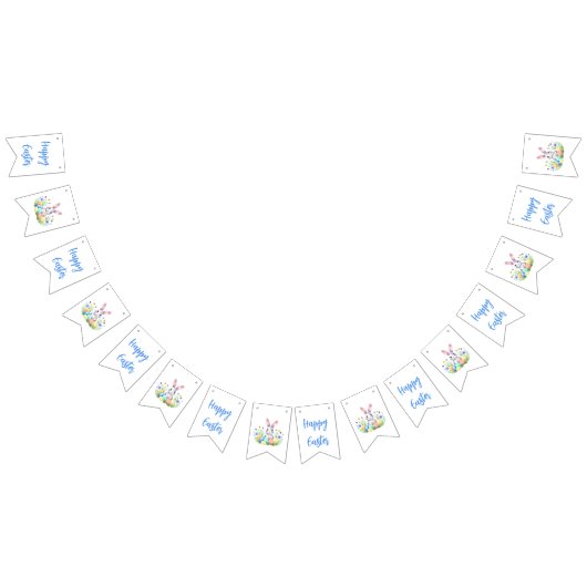 Happy Easter Bunny Rabbit Vlaggetjes (Alle)