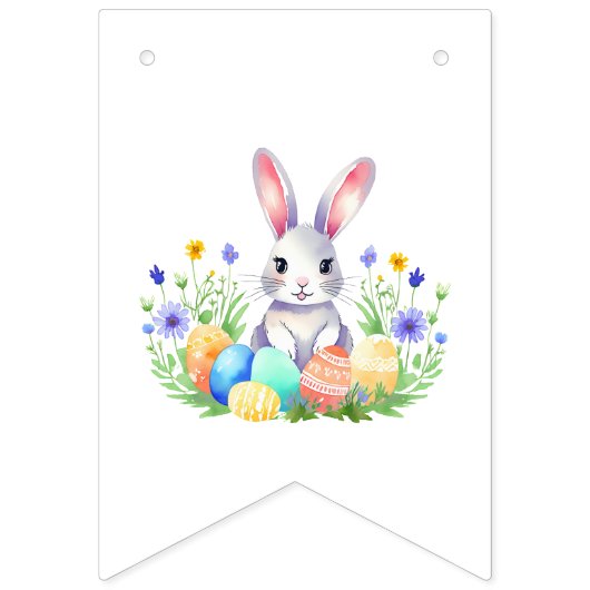 Happy Easter Bunny Rabbit Vlaggetjes (Tweede vlag)