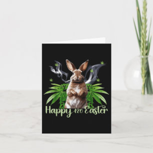 Happy Easter Bunny Roken Wiet Grappig Kaart