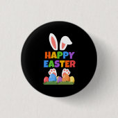 Happy Easter Bunny Ronde Button 3,2 Cm (Voorkant)