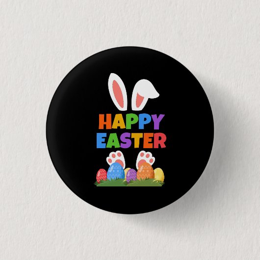 Happy Easter Bunny  Ronde Button 3,2 Cm (Voorkant)