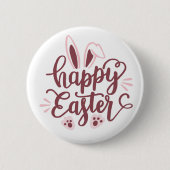 Happy Easter Bunny Ronde Button 5,7 Cm (Voorkant)