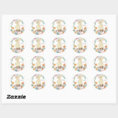 Happy Easter Bunny Ronde Sticker (Vel)