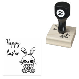 Happy Easter Bunny Rubberstempel