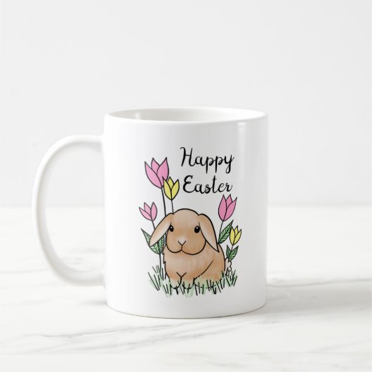 Happy Easter Bunny Schattige Spring Koffiemok (Links)