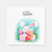 Happy Easter Bunny Servet (Voorkant)