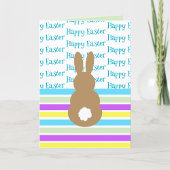 Happy Easter Bunny Silhouette Feestdagen Kaart