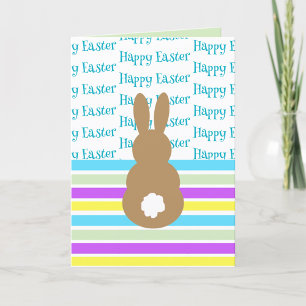 Happy Easter Bunny Silhouette Feestdagen Kaart
