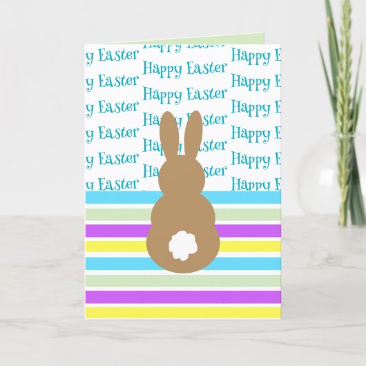 Happy Easter Bunny Silhouette Feestdagen Kaart