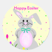 Happy Easter Bunny sjabloon stickers (Voorkant)