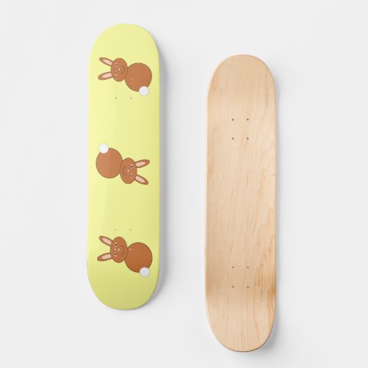 Happy Easter Bunny Skateboard (Voorkant)