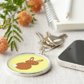 Happy Easter Bunny Sleutelhanger (Zijkant)