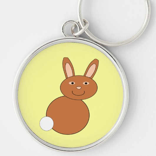 Happy Easter Bunny Sleutelhanger (Voorkant)