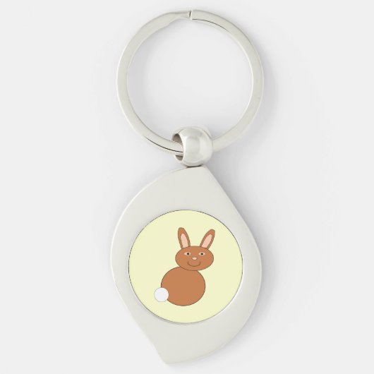 Happy Easter Bunny Sleutelhanger (Voorkant)