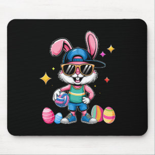 Happy Easter Bunny Spelen Volleybal Pasen Sport Muismat
