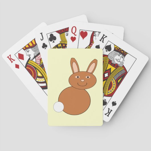 Happy Easter Bunny-spelkaarten Speelkaarten (Achterkant)