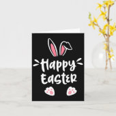 Happy Easter Bunny Spring Easter Egg Easter Mannen Kaart (Gele Bloem)
