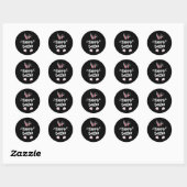 Happy Easter Bunny Spring Easter Egg Easter Mannen Ronde Sticker (Vel)