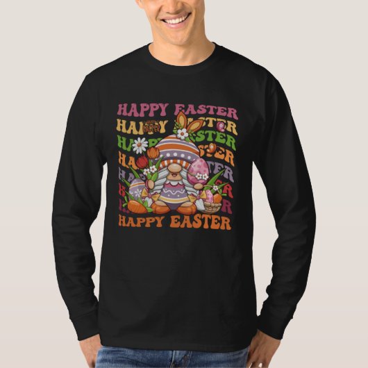 Happy Easter Bunny Spring Gnome Easter Egg Huntin T-shirt (Voorkant)