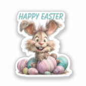 Happy Easter Bunny Sticker (Voorkant)