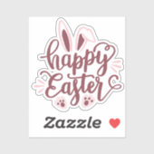 Happy Easter Bunny Sticker (Vel)