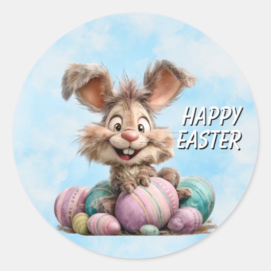 Happy Easter Bunny Sticker (Voorkant)
