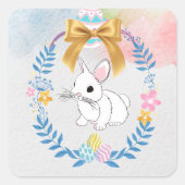 Happy Easter, Bunny Sticker (Voorkant)