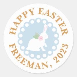 Happy Easter Bunny Sticker – aangepaste familienaa